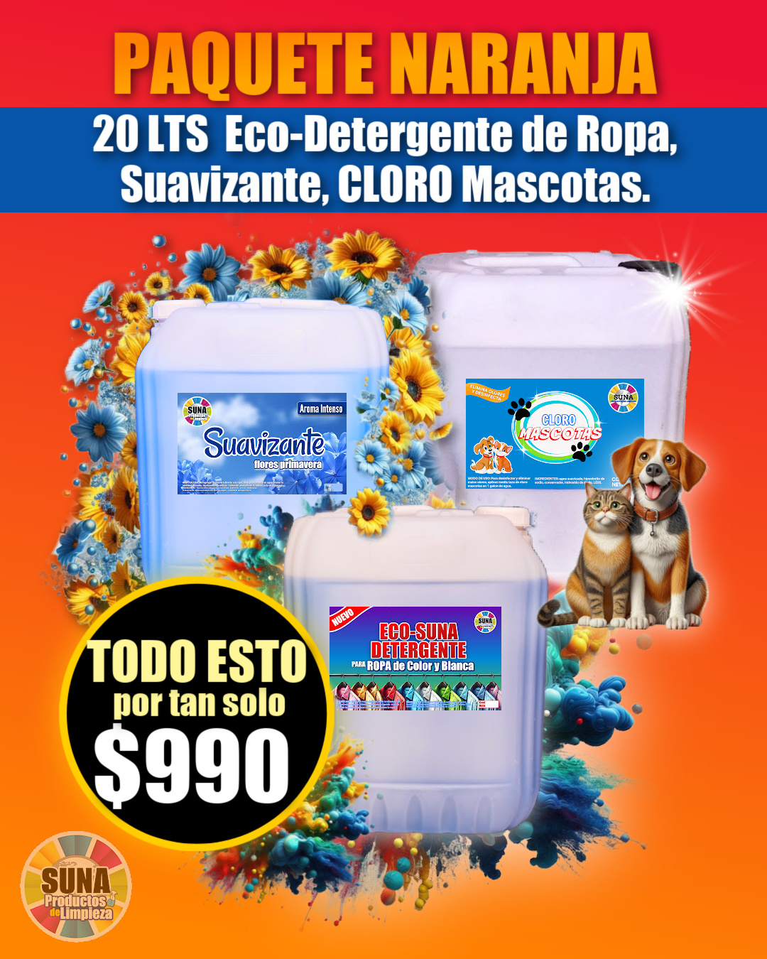 Paquete Naranja — 20 L